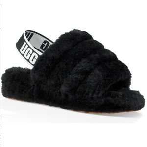 UGG Fluff Yeah Faux Fur Slingback Sandal